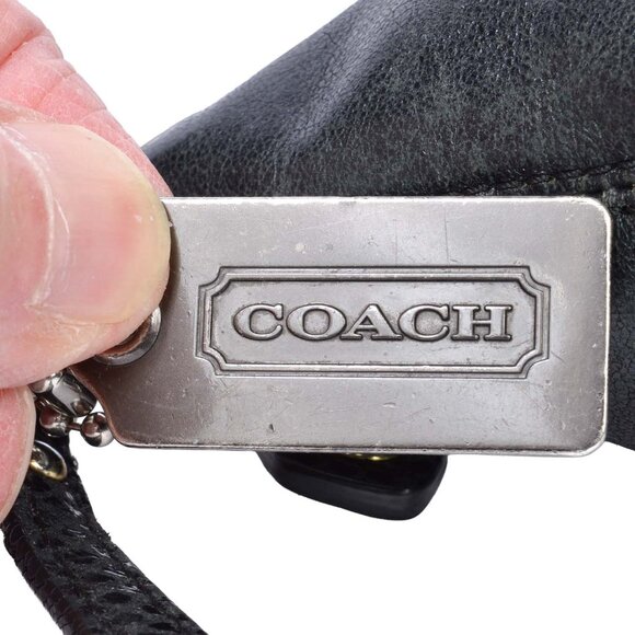 AUTHENTIC COACH Small Leather W/Snakeskin Trim Crossbody - Picture 7 of 14